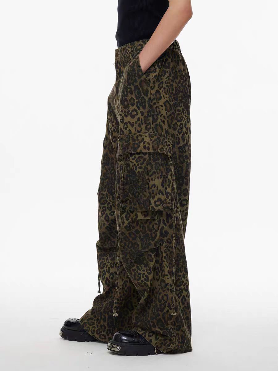 パンツ NOMANIAI 24aw leopard cargo pants NOMANIAI 24aw leopard cargo pants（Cotton Cargo Pant Khaki
