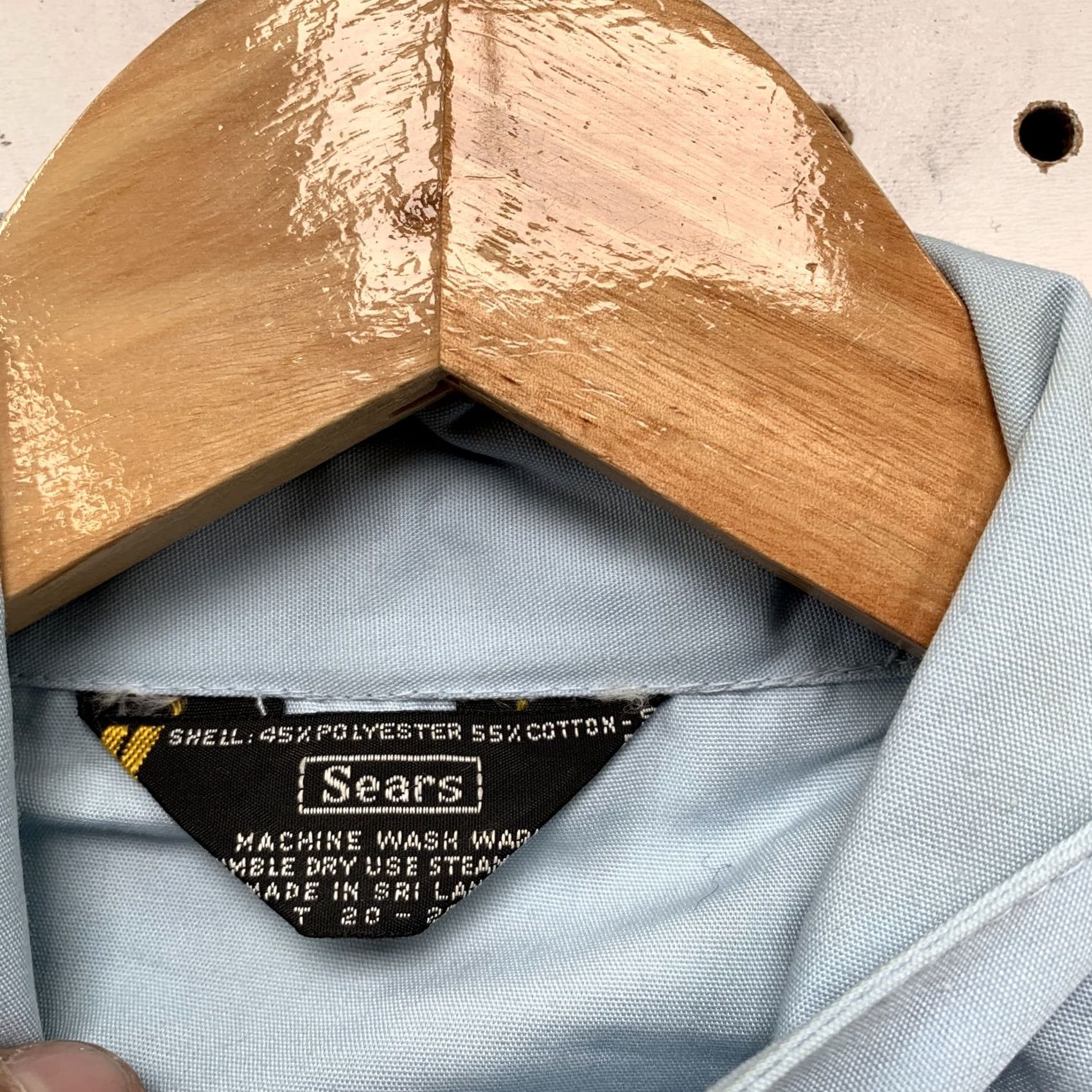 Sears VINTAGE Sears Mens Jacket Light Blue M Full Zip Lined Pockets Outdoor Workwear Size US M / EU 48-50 / 2 - 2 Thumbnail