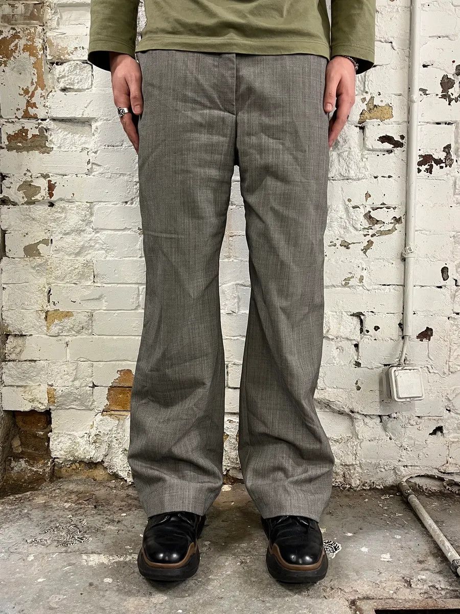 Dries Van Noten 2000s Dries Van Noten Grey Classy Pants Size US 33 - 2 Thumbnail