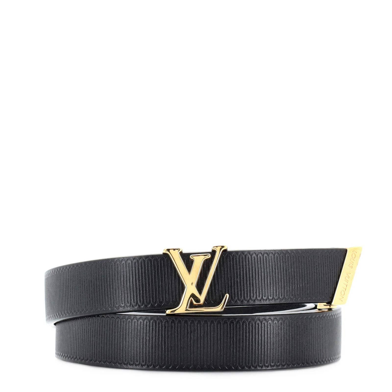 Louis Vuitton LV Initiales Reversible Belt Monogram Cobalt Taiga