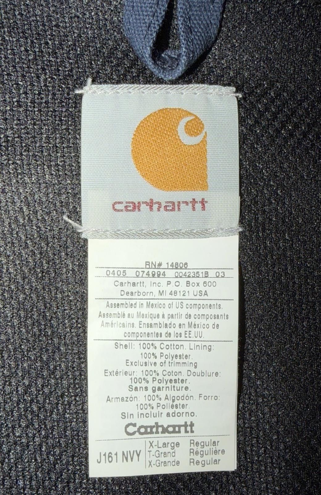 Carhartt Vintage 2005 Carhartt J161 Active Jacket Mens SIze XL Hoodie Size US XL / EU 56 / 4 - 3 Thumbnail