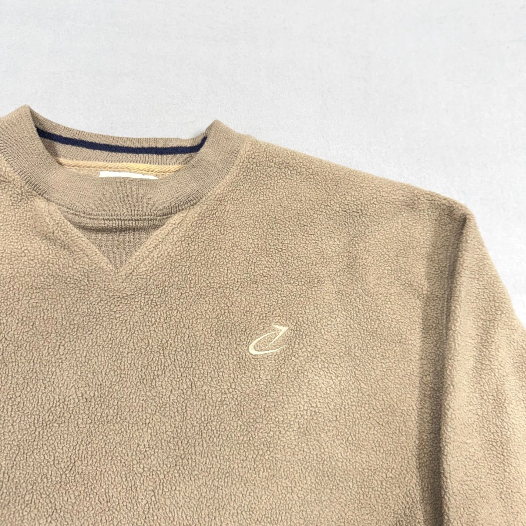 Logo 7 VINTAGE Bike Sweatshirt Mens Medium Beige Fleece Crewneck Pullover Logo Basic Casual Size US M / EU 48-50 / 2 - 2 Thumbnail