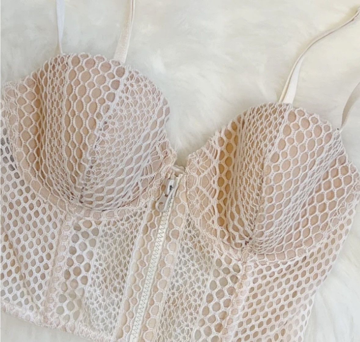 Victoria's Secret Victoria’s Secret Very Sexy Crochet Longline Underwire Bra Size ONE SIZE - 8 Thumbnail