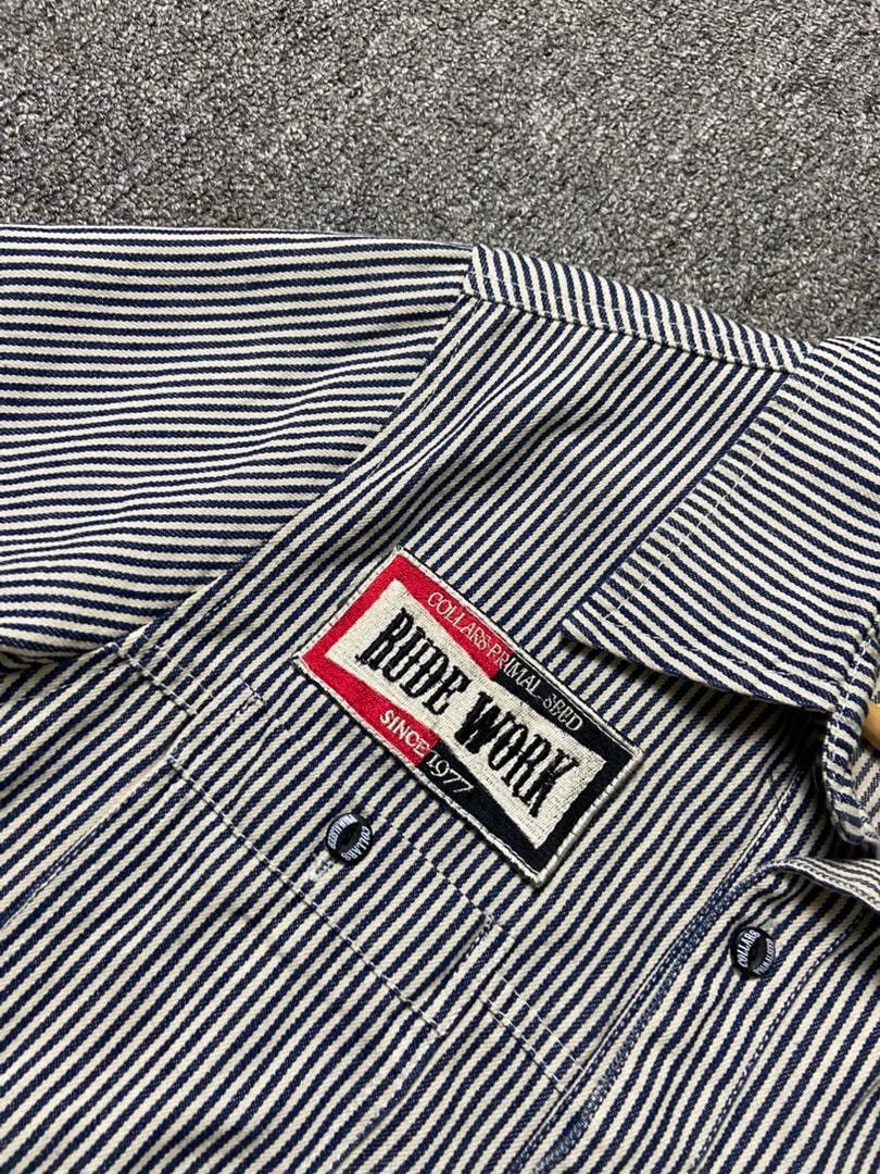 JACKROSE JACKROSE Collars Brand Stripe Workwear Shirt (187) Size US M / EU 48-50 / 2 - 6 Thumbnail