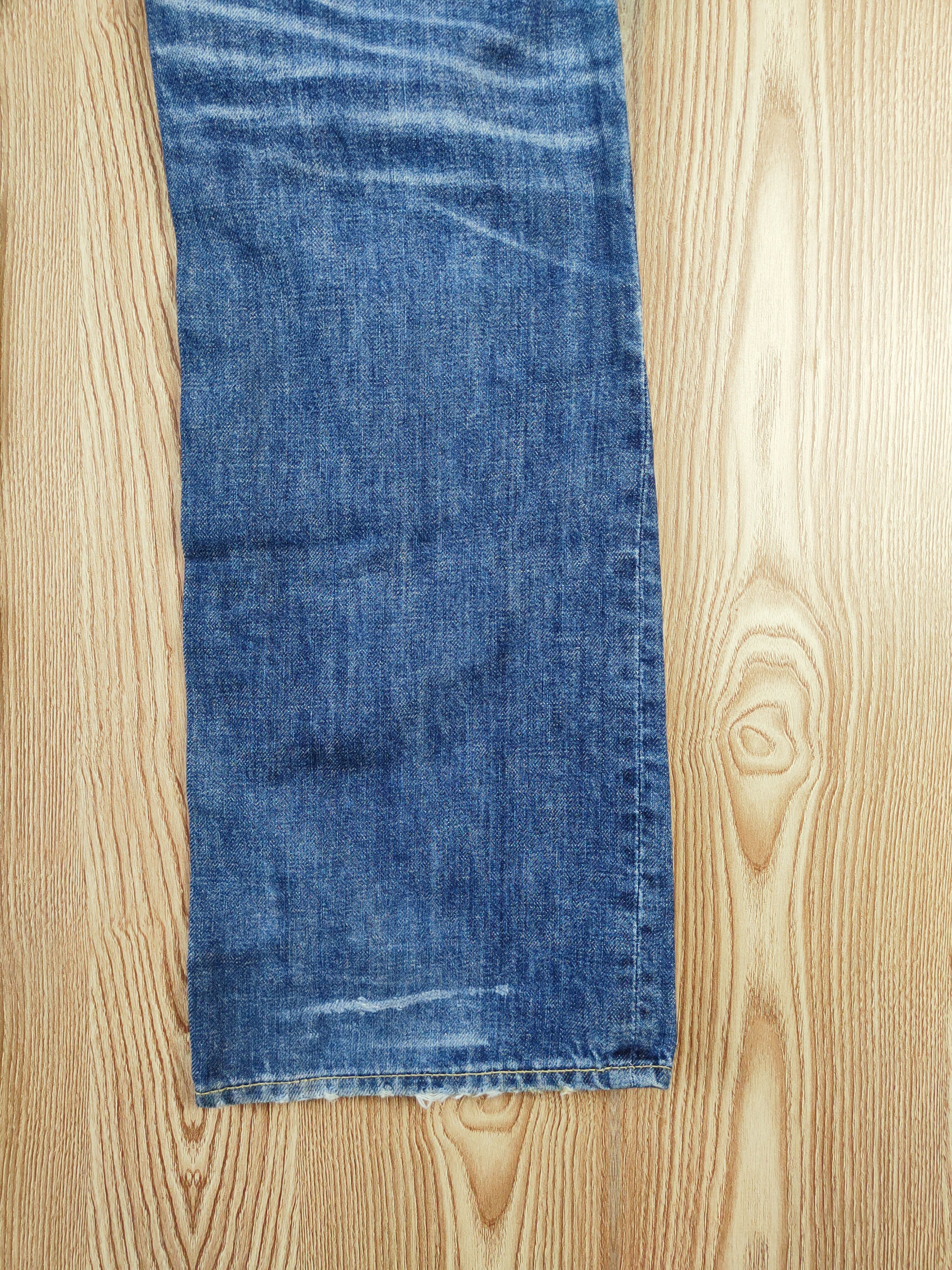 Japanese Brand Purple & Yellow Blue Distressed Ripped Jeans #W384 Size 32" / US 10 / IT 46 - 13 Thumbnail
