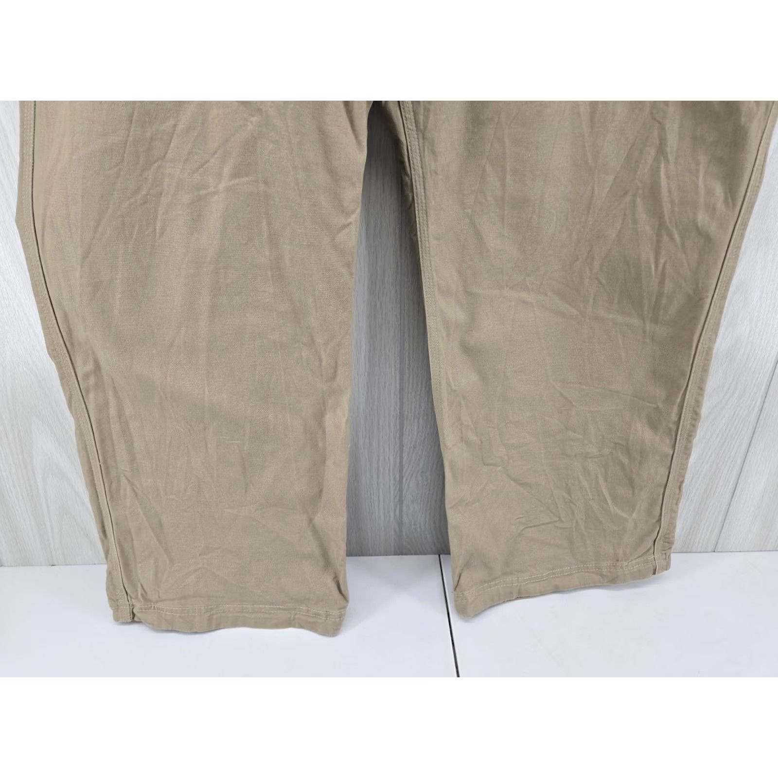 Duluth Trading Company Duluth Trading Co Flex Fire Hose Pants Khaki Cargo Canvas Workwear Men’s 44x30 Size US 44 / EU 60 - 6 Thumbnail