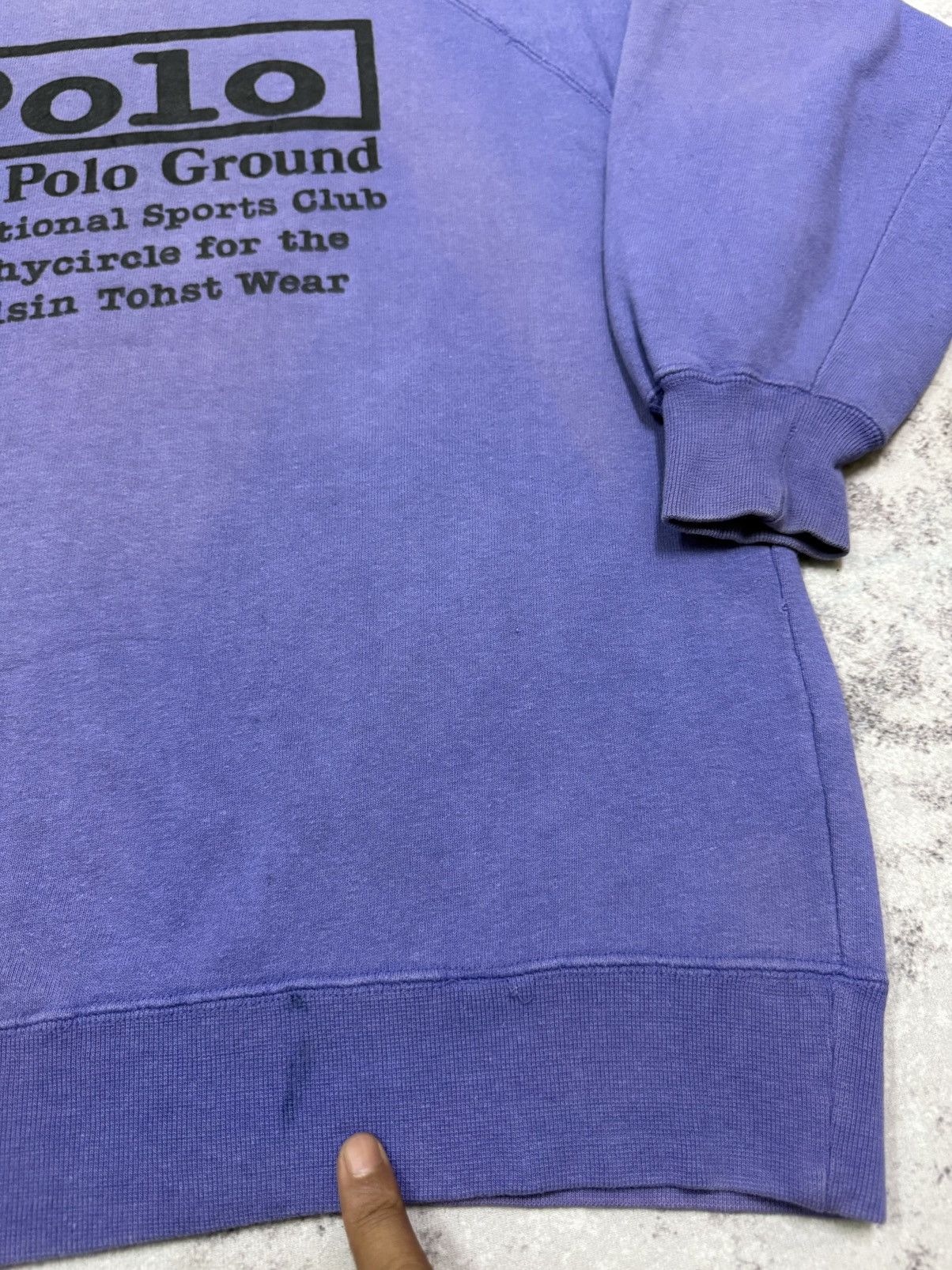 Polo Ralph Lauren Vintage 90s Polo by Polo Ground Biglogo Sweatshirt Size US S / EU 44-46 / 1 - 5 Thumbnail