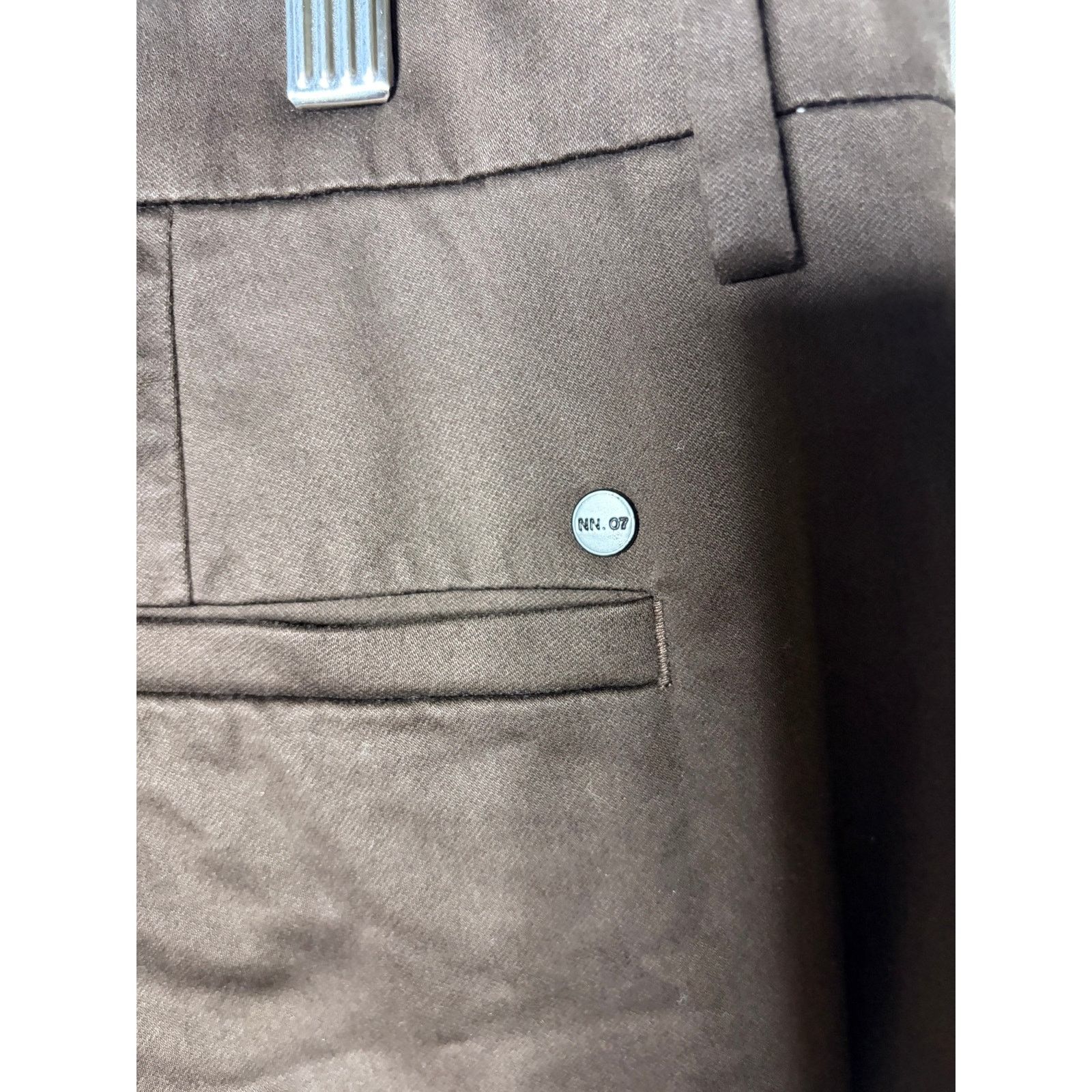 NN07 NN.07 No nationality Chocolate Brown Men pants 36x32 Size US 36 / EU 52 - 8 Thumbnail