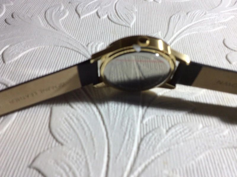 Designer Unknown gold dial black leather strap watch Size ONE SIZE - 9 Thumbnail