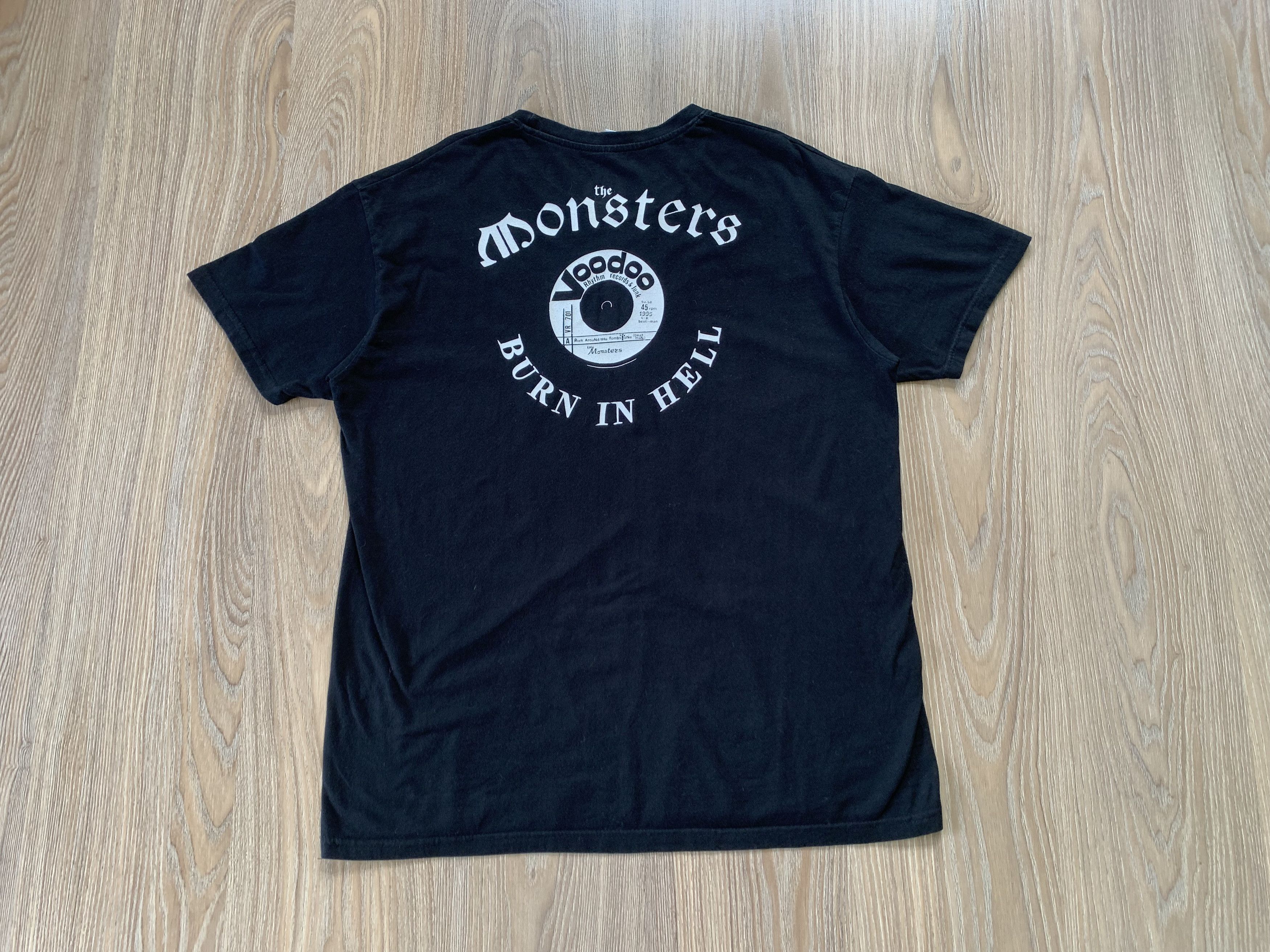 Band Tees Vintage Vodoo Monsters Burn In Hell Cotton Printed T Shirt Size US XL / EU 56 / 4 - 3 Thumbnail