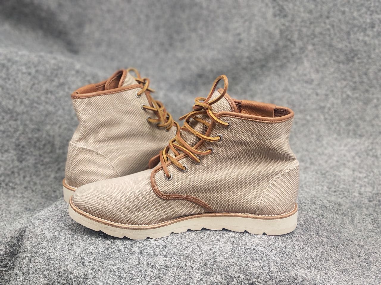 Peak Performance Peak Performance Canvas High-Top Flat Lace up Boots Shoes Size US 9 / EU 42 - 14 Thumbnail