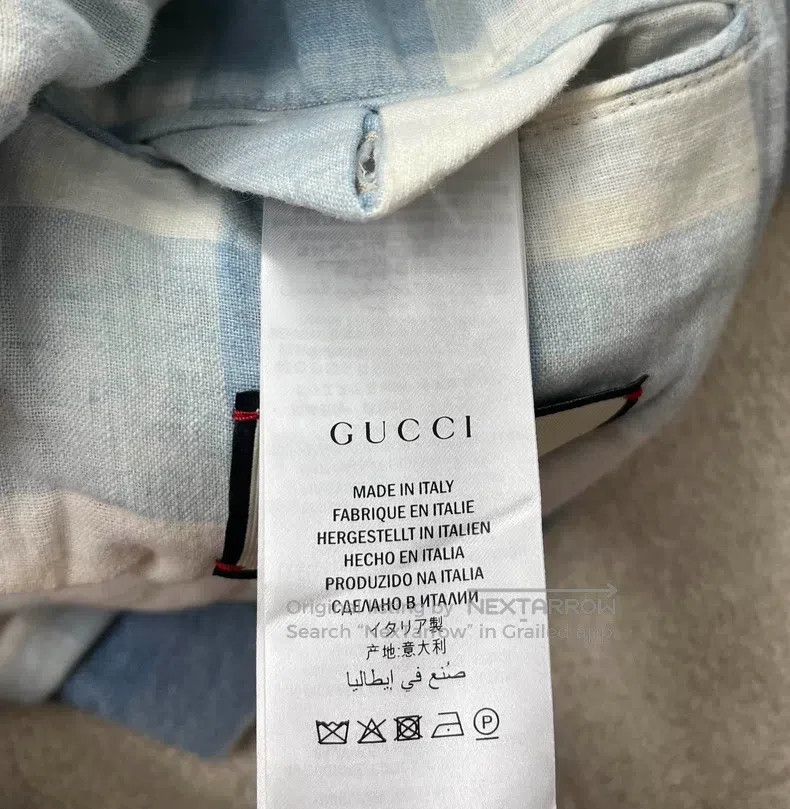 Gucci Gucci Logo printed denim jacket with blue embroidered patt Size US XXS / EU 40 - 5 Thumbnail