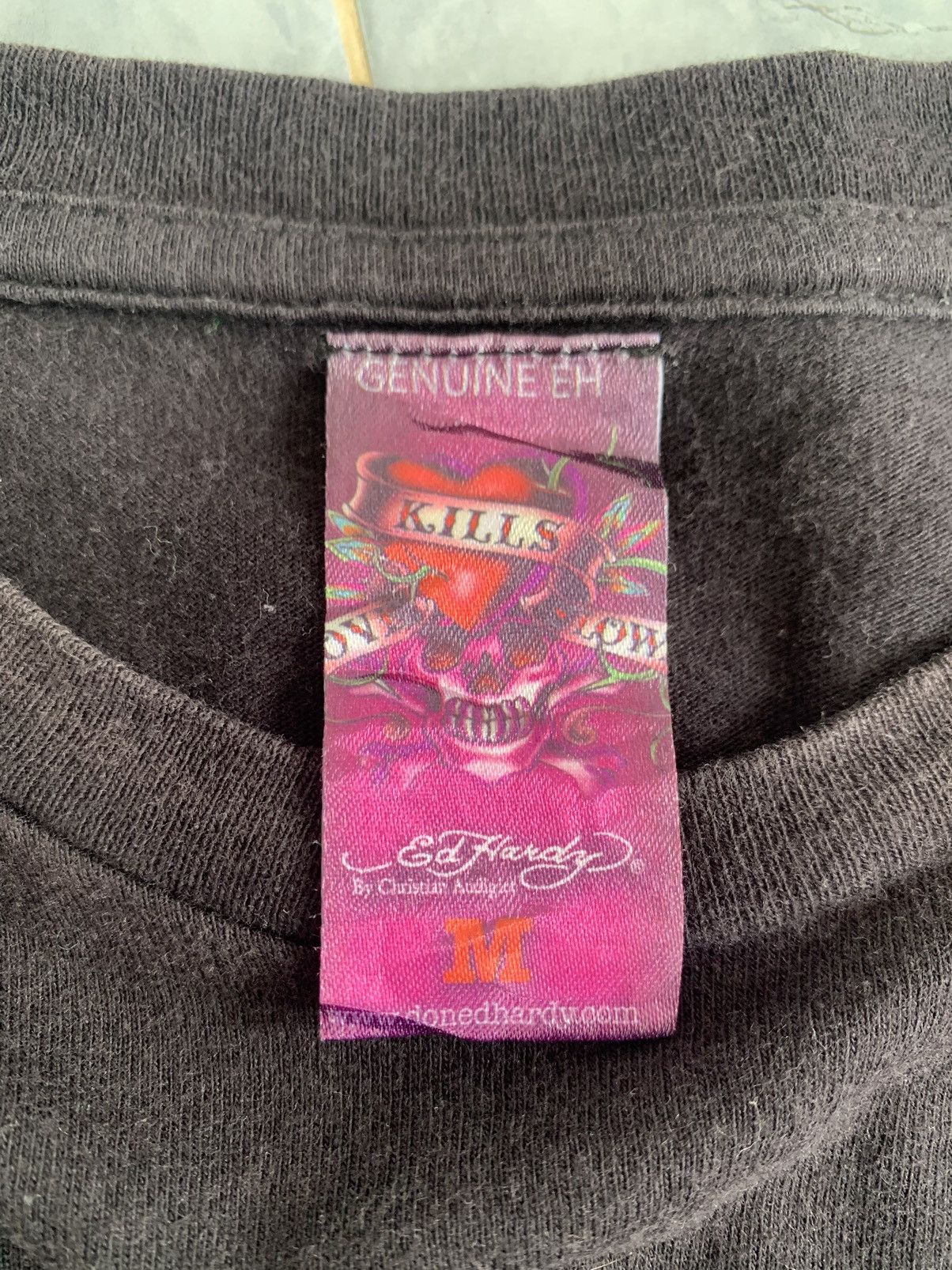 Ed Hardy Rare Steals Nice Printed Ed Hardy Tee Made in Usa Size US M / EU 48-50 / 2 - 9 Thumbnail