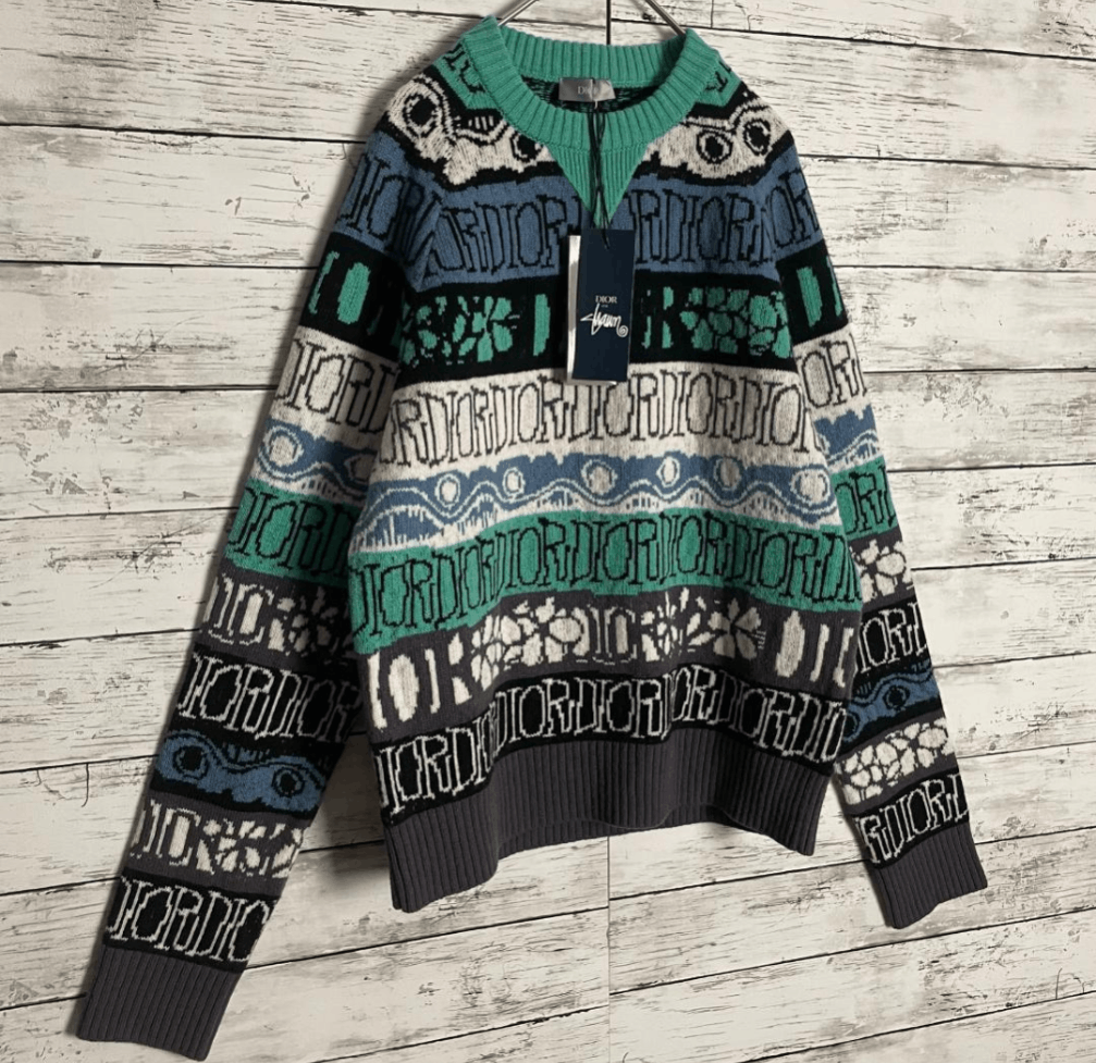 Stussy Dior × STUSSY Collaboration Sweater Size US S / EU 44-46 / 1 - 2 Thumbnail