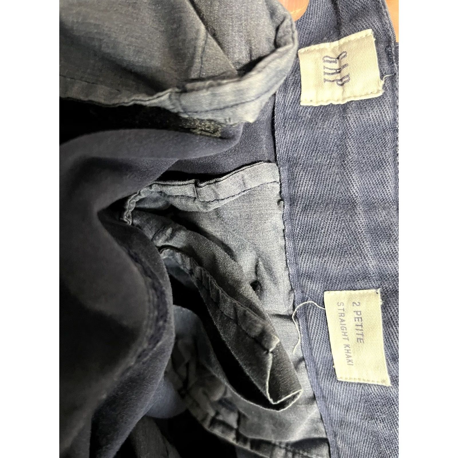 Gap Gap Women’s Pants Blue Straight Khaki Size 2 Petite Size 26" / US 2 / IT 38 - 5 Thumbnail