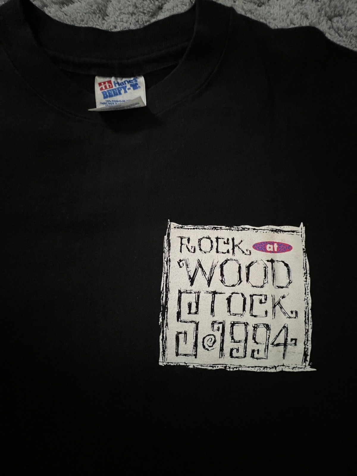Hanes Vintage woodstock 94 t shirt Size US L / EU 52-54 / 3 - 4 Thumbnail