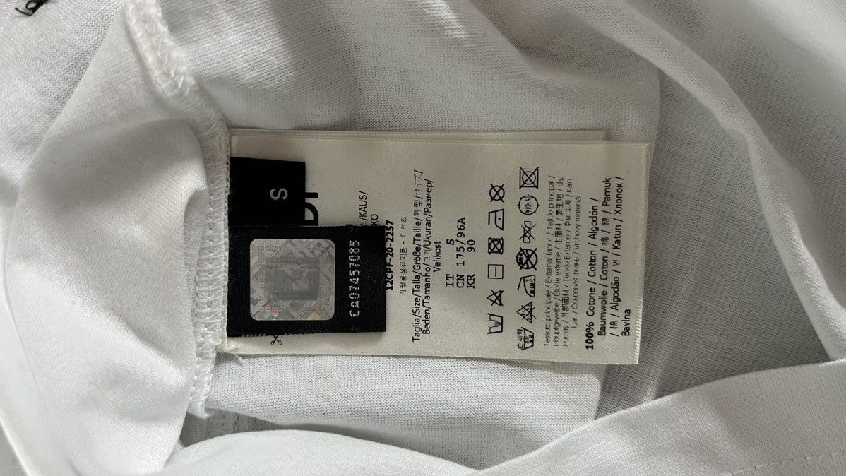 Fendi Fendi FF logo tshirt big logo 100% leather new with tags Size US S / EU 44-46 / 1 - 8 Thumbnail