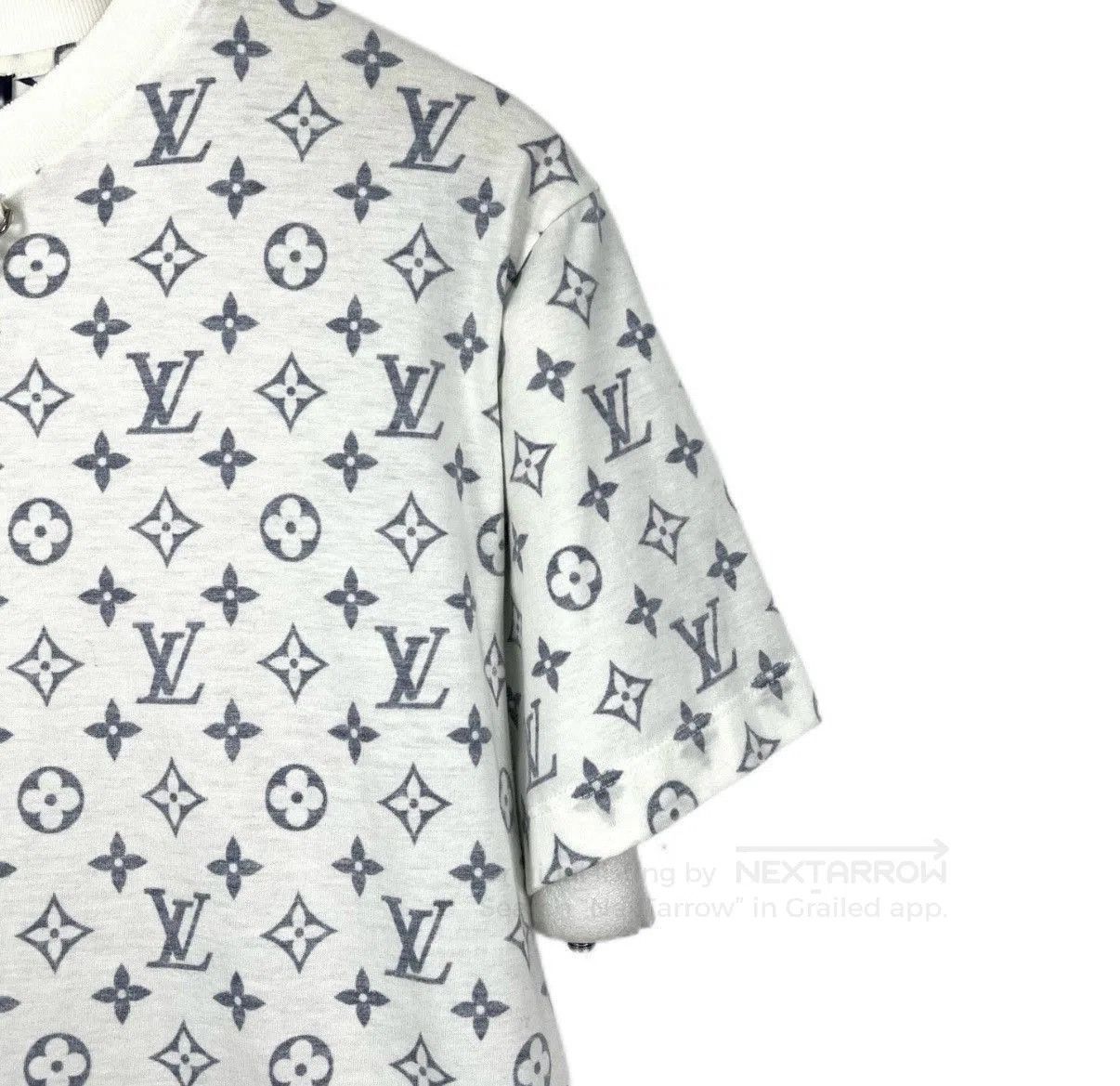 Louis Vuitton White Short Sleeve Patterned T-Shirt. Size US L / EU 52-54 / 3 - 6 Thumbnail