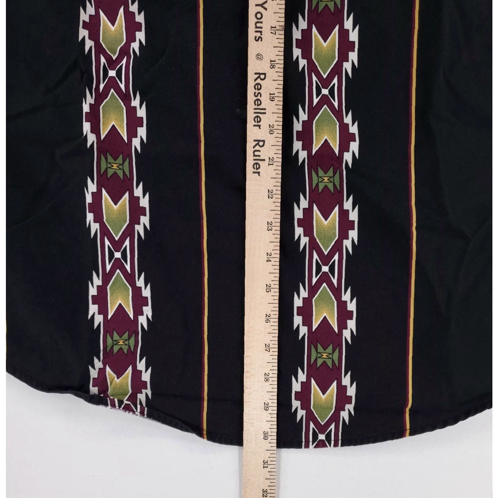 Wrangler VINTAGE Wrangler Pearl Snap Button-Up Shirt Southwest Aztec Stripe Black Mens XXL Size US XXL / EU 58 / 5 - 6 Thumbnail