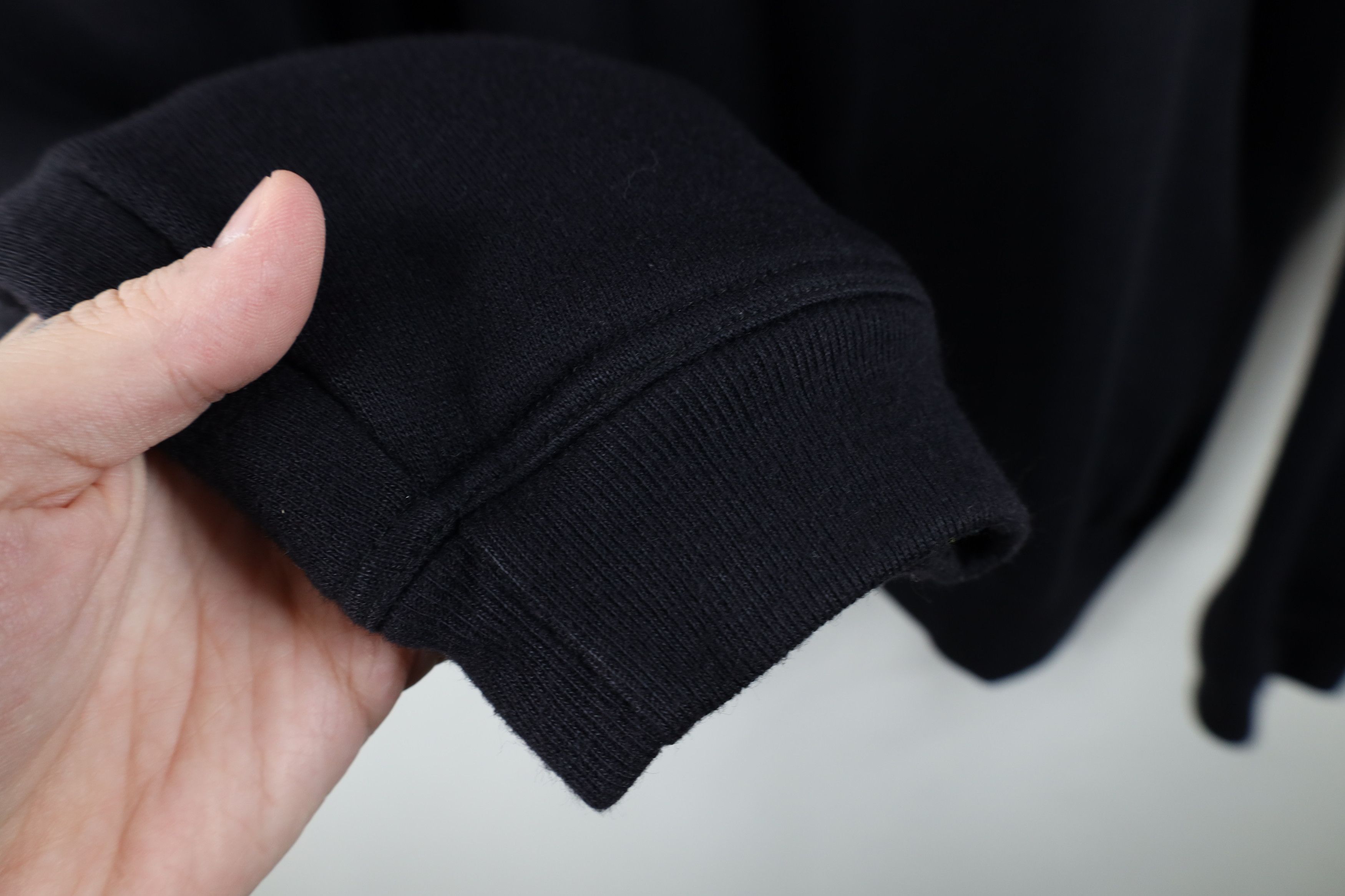 Vintage Vintage 90s Streetwear Thermal Lined Henley Sweatshirt Black Size US XL / EU 56 / 4 - 7 Thumbnail