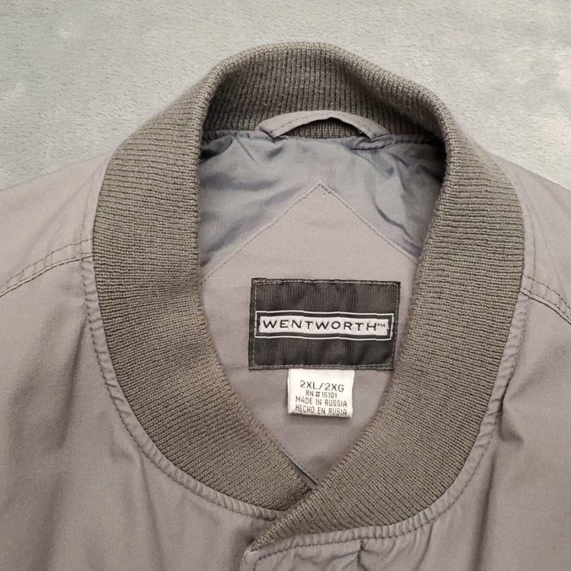 Vintage VINTAGE Wentworth Bomber Jacket Mens 2XL Gray Poplin Outdoor Read Size US XXL / EU 58 / 5 - 3 Thumbnail