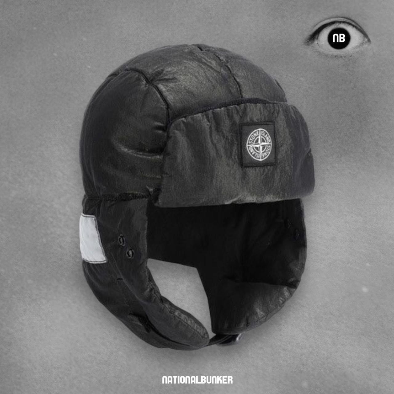 image of Stone Island Facemask Down Hat Black, Men's