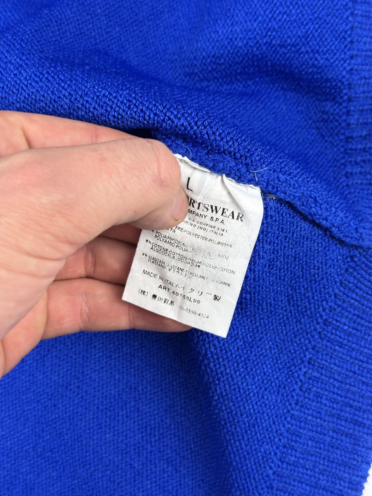 Stone Island Stone Island Vintage Blue & Grey Sweater Size US L / EU 52-54 / 3 - 9 Thumbnail