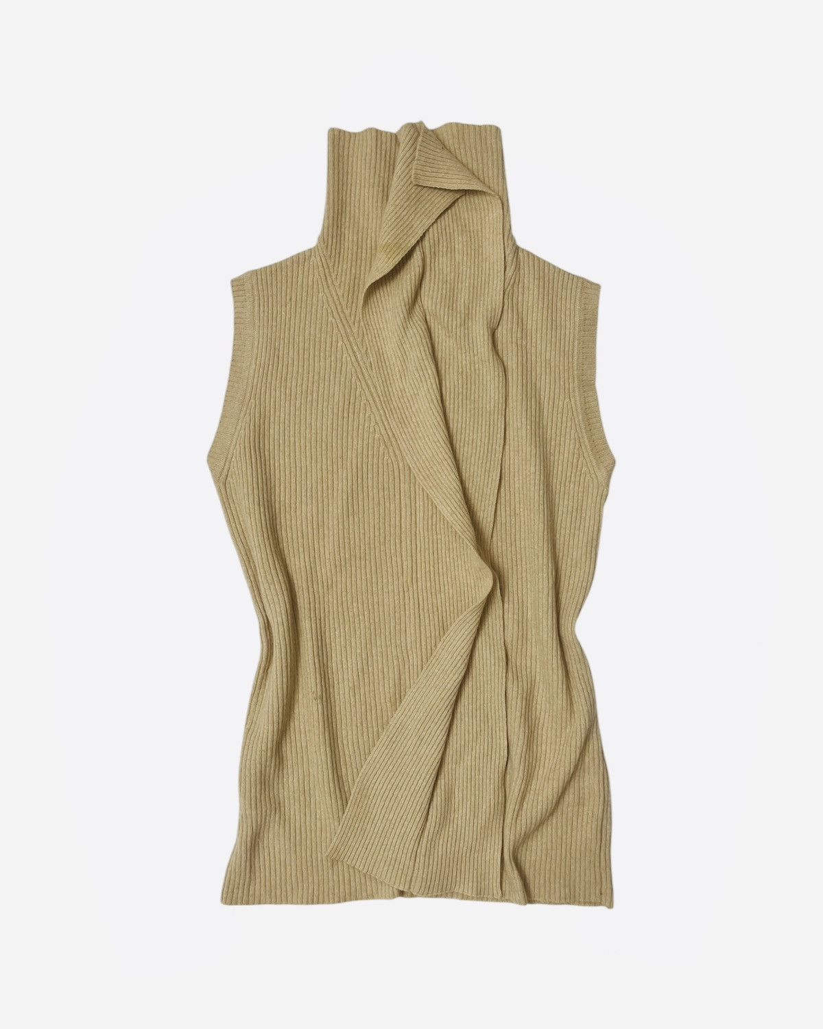 Gianfranco Ferre Gianfranco Ferre Y2K Asymmetrical Draped Sleeveless Knit Top Size M / US 6-8 / IT 42-44 - 5 Thumbnail