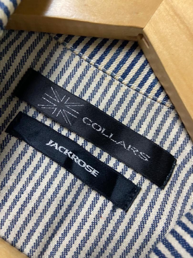 JACKROSE JACKROSE Collars Brand Stripe Workwear Shirt (187) Size US M / EU 48-50 / 2 - 3 Thumbnail