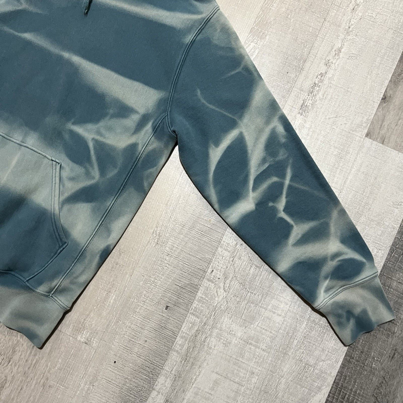 Vintage VTG Sun Faded Hoodie Blue Heavy Cotton Grunge Worn Skater Size US S / EU 44-46 / 1 - 4 Thumbnail