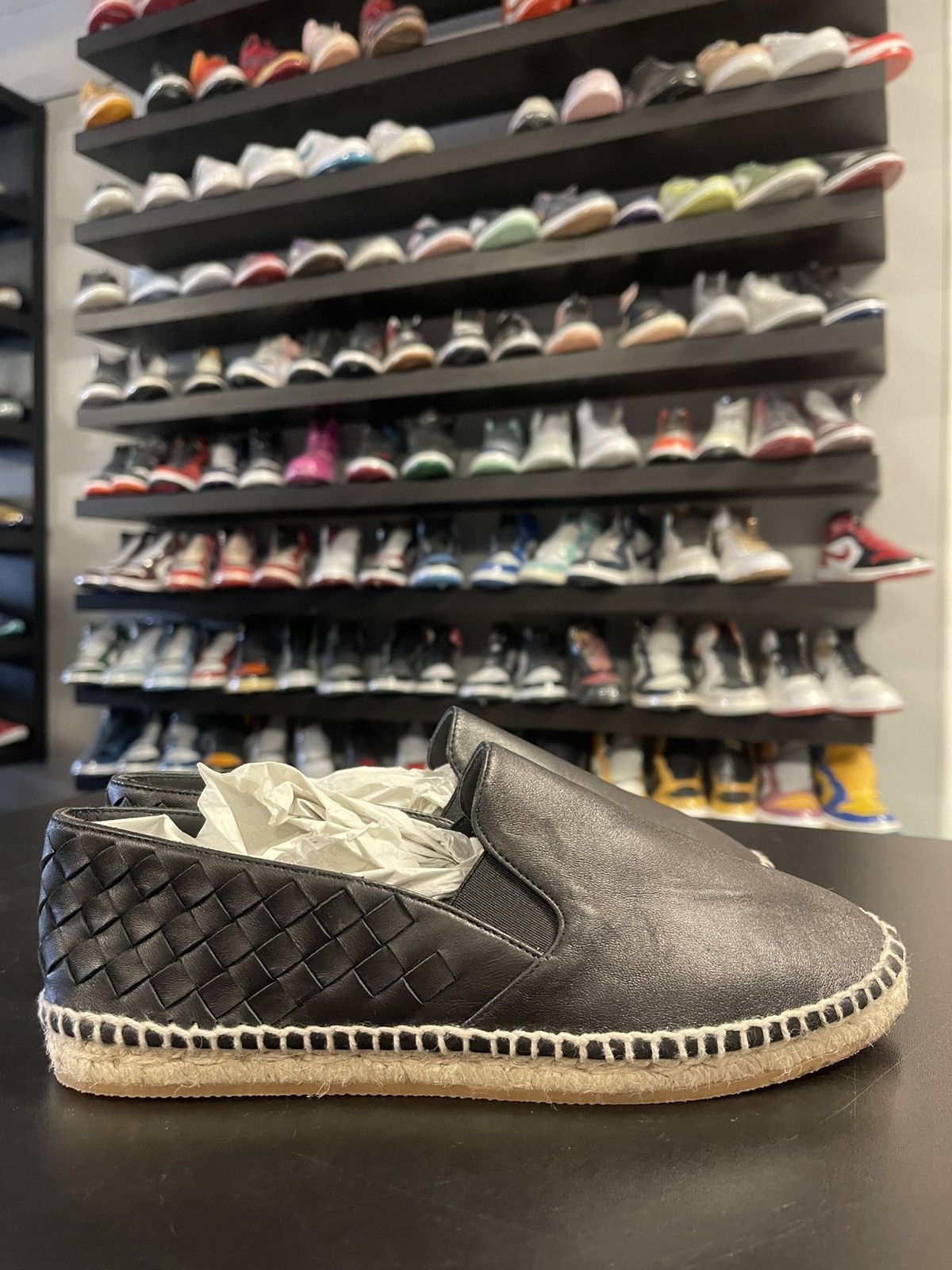 Bottega Veneta Size 7US/37 - Bottega Veneta Woven Leather Espadrille Flats Size US 7 / IT 37 - 3 Thumbnail