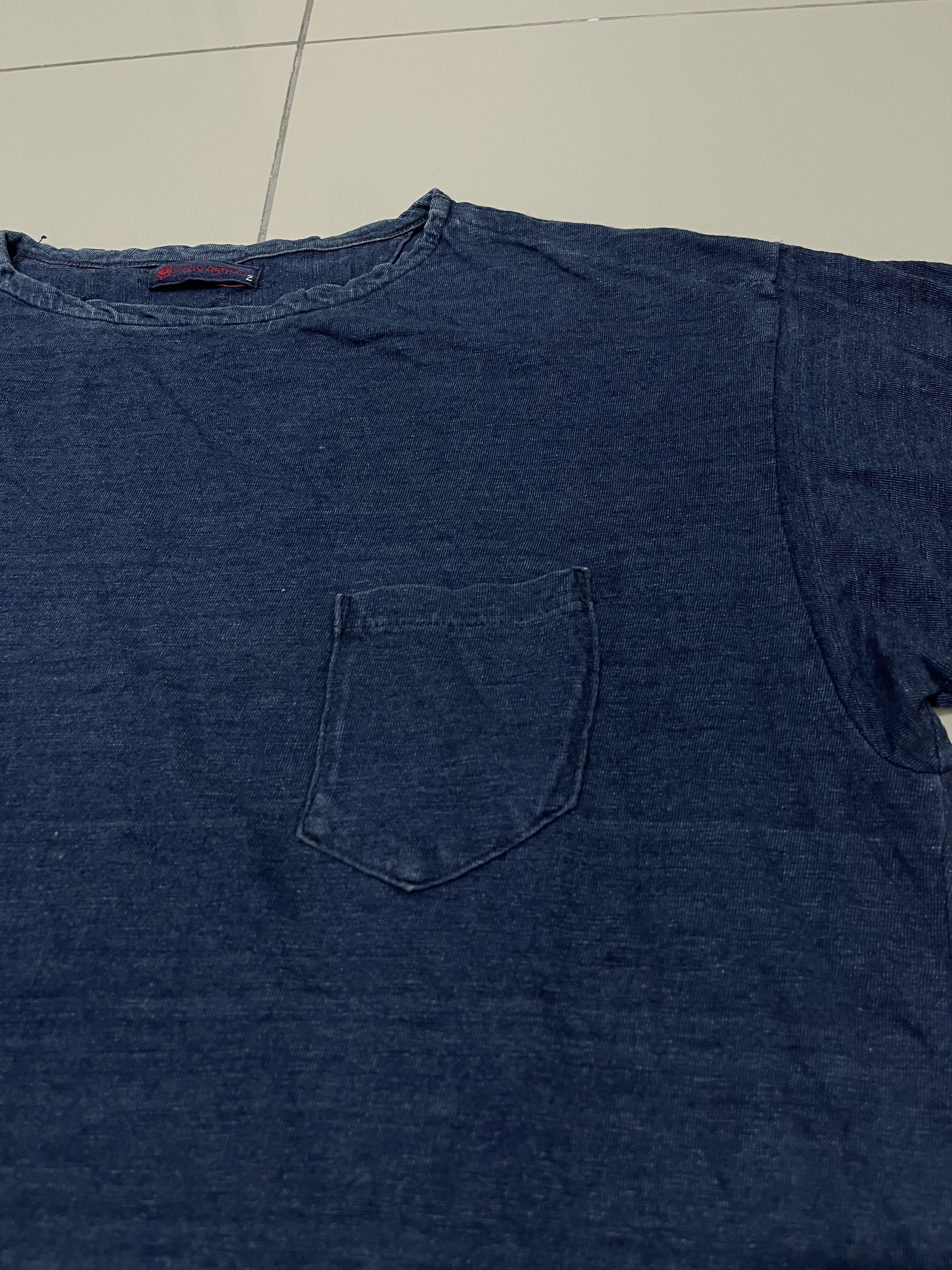 45rpm × Indigo 45rpm Indigo Dye T-Shirt Size US L / EU 52-54 / 3 - 4 Thumbnail