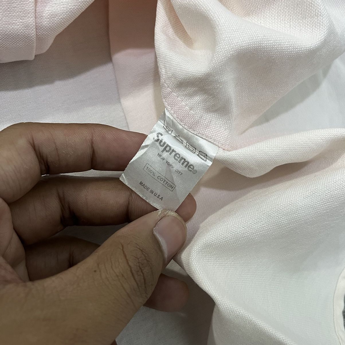 Supreme × Vintage Supreme Loose Fit Oxford S/S Shirt Pink Size US M / EU 48-50 / 2 - 7 Thumbnail