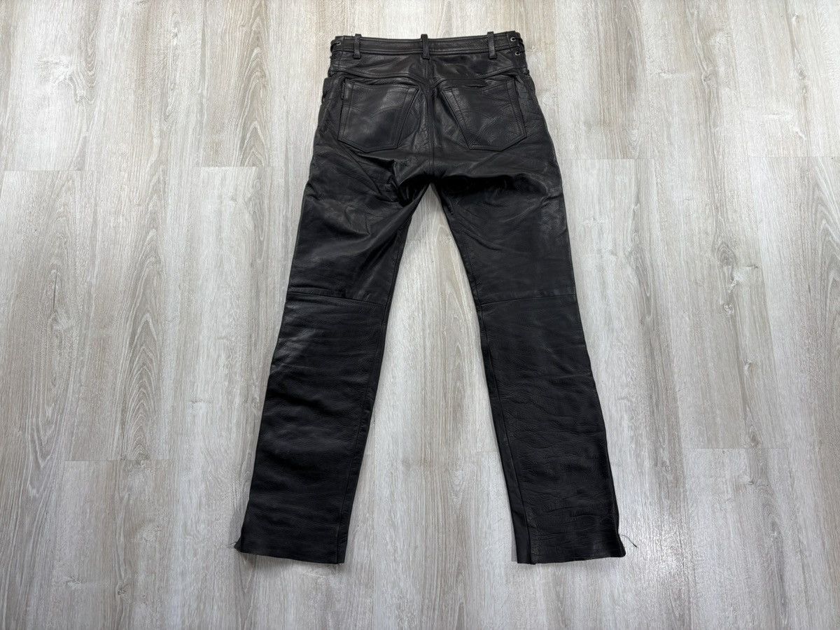 Designer × Leather Mens western leather pants cowboys TSCHUL Size 31 Size US 31 - 6 Thumbnail