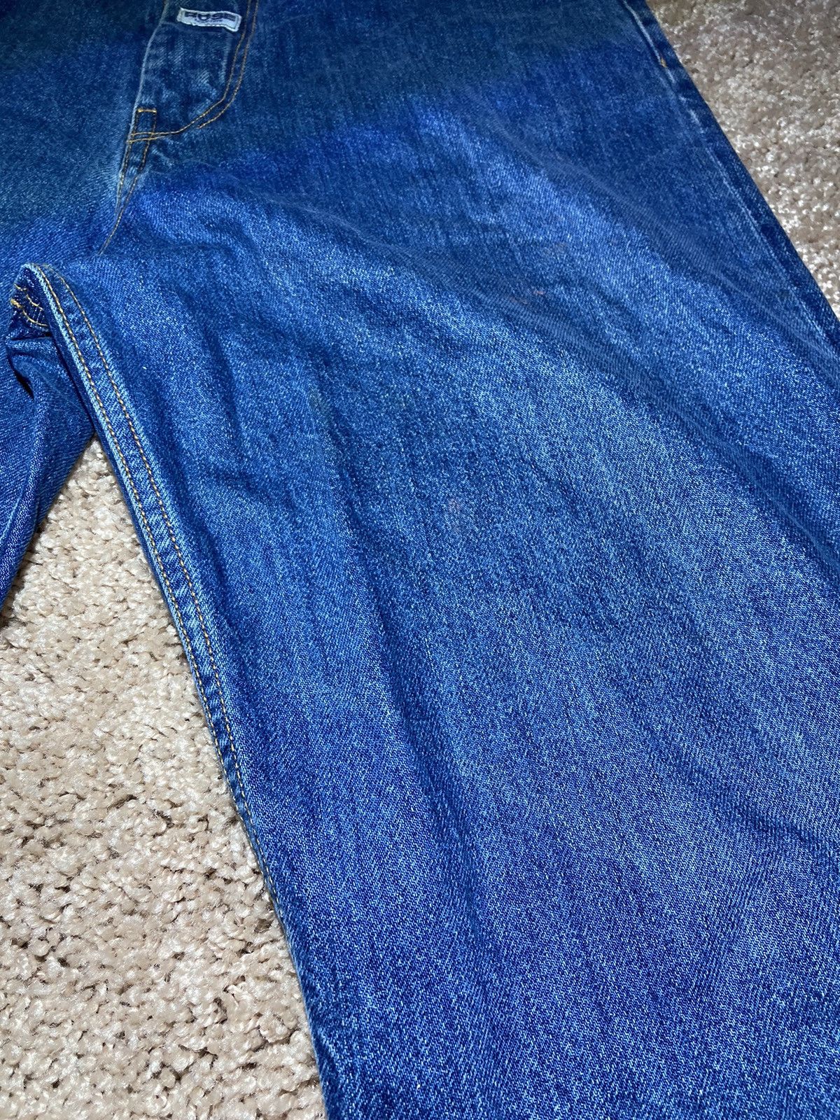 Martine Rose SS18 Martine Rose Boss Logo Extended Jeans 2018 MR Indigo 90 Size US 30 / EU 46 - 5 Thumbnail