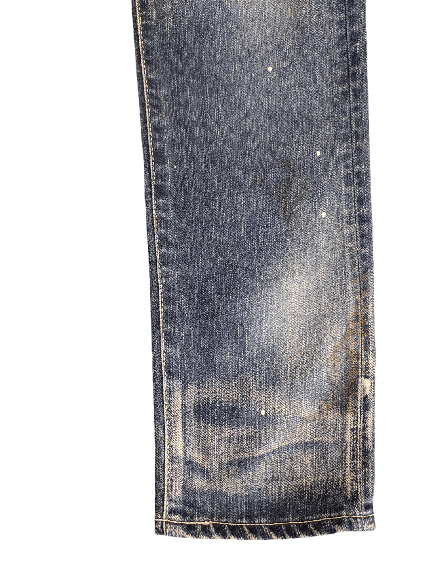 A.F.F.A. × Undercover Vanquish Clawmark Distress Faded Painted Jeans Slim Fit Size US 29 - 6 Thumbnail