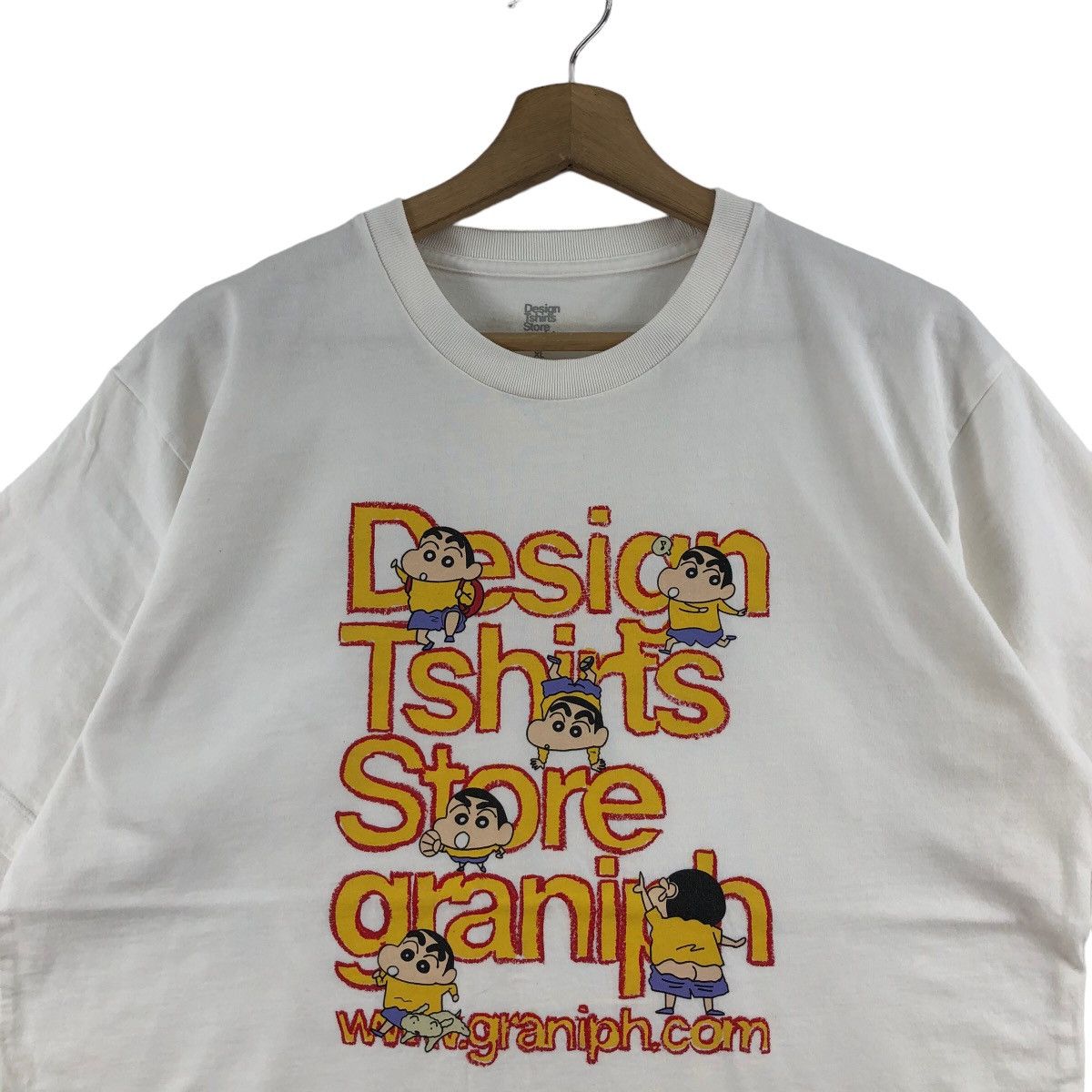 Anime Vintage Crayon Shin-Chan T-Shirt By Graniph Shinnosuke Size US XL / EU 56 / 4 - 2 Thumbnail