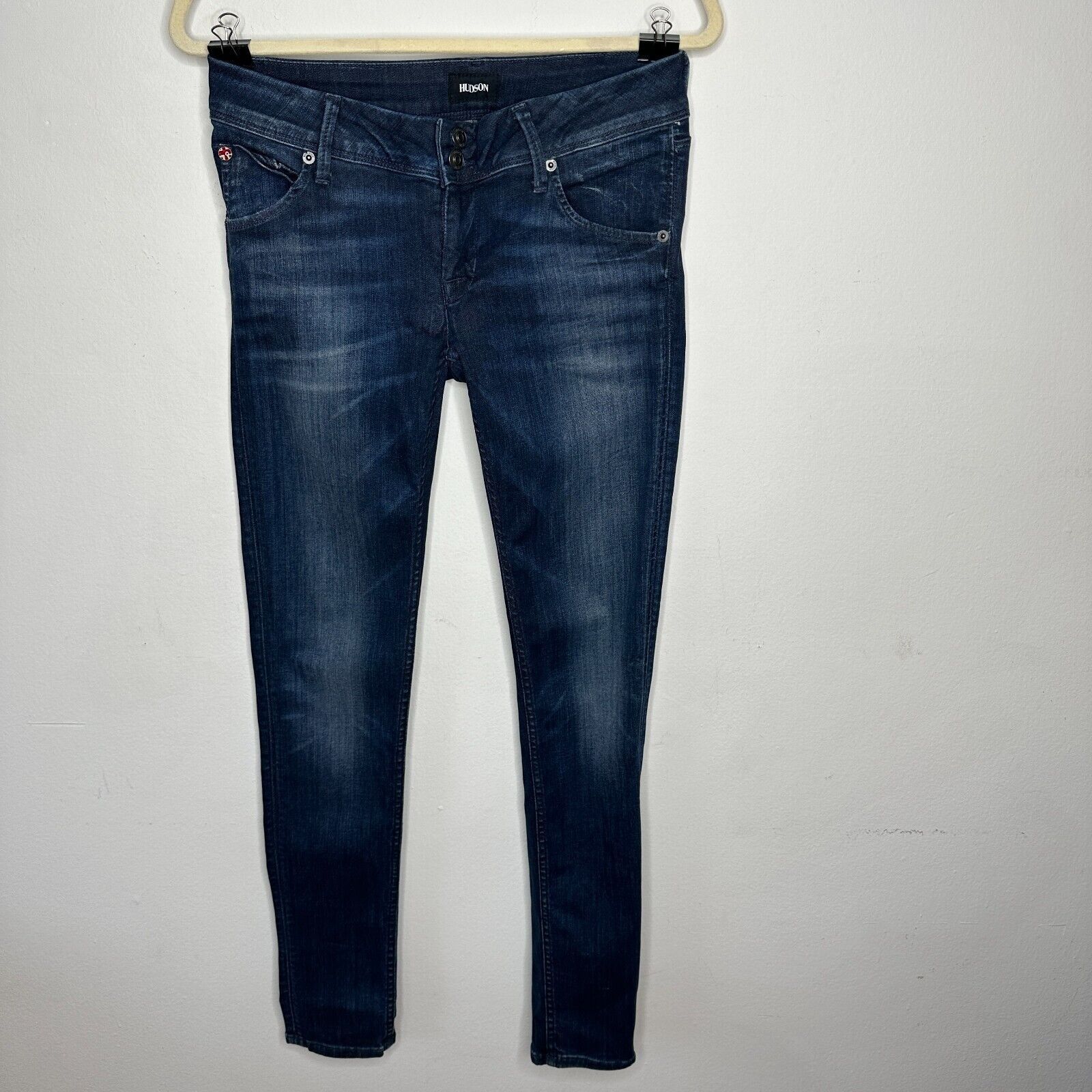 Hudson Hudson Collin Blue Wash Electric Clover Skinny Jeans 26 Size 26" / US 2 / IT 38 - 1 Thumbnail