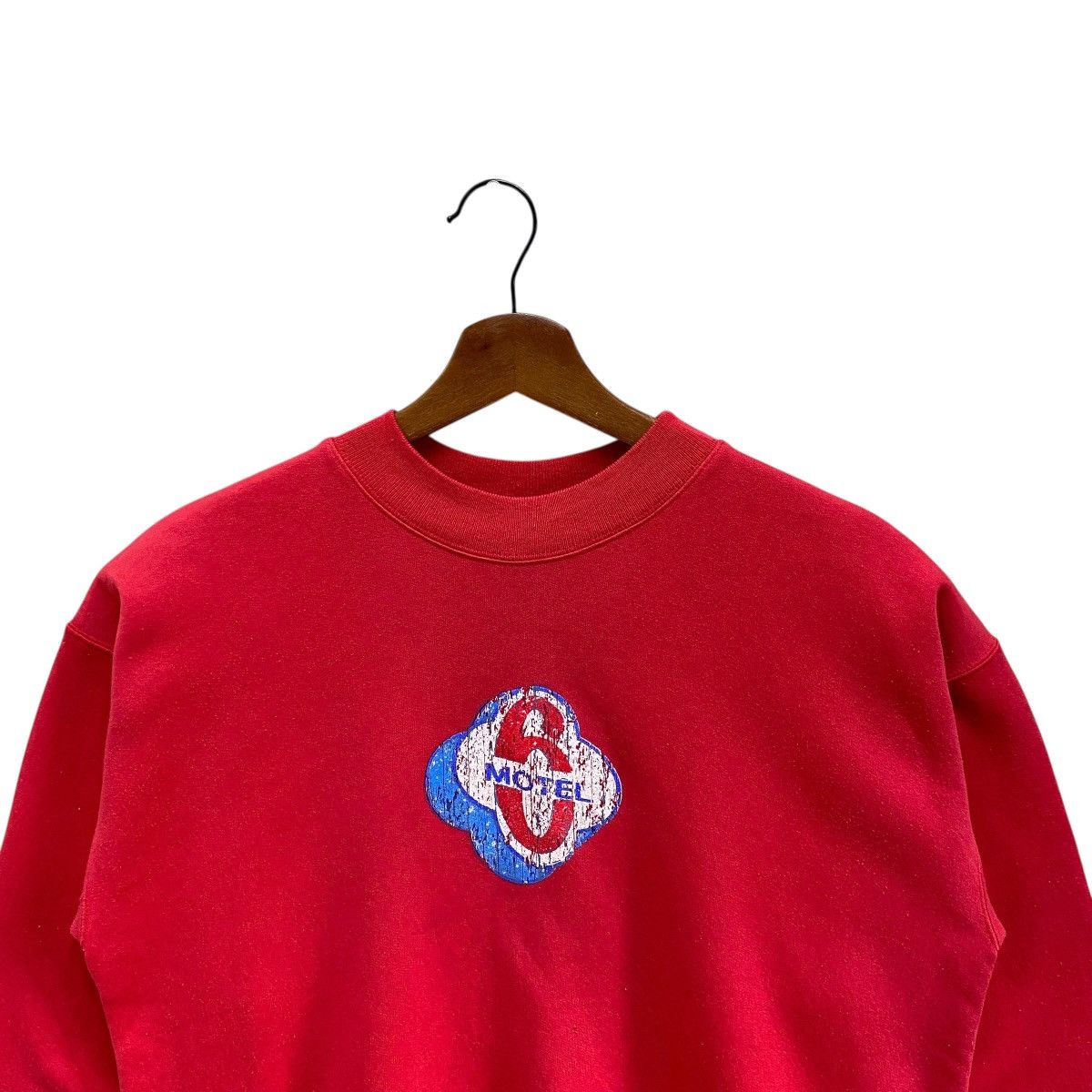 Other Vintage Motel 6 Sweatshirt Red Small Logo Cracked Print Size US M / EU 48-50 / 2 - 2 Thumbnail