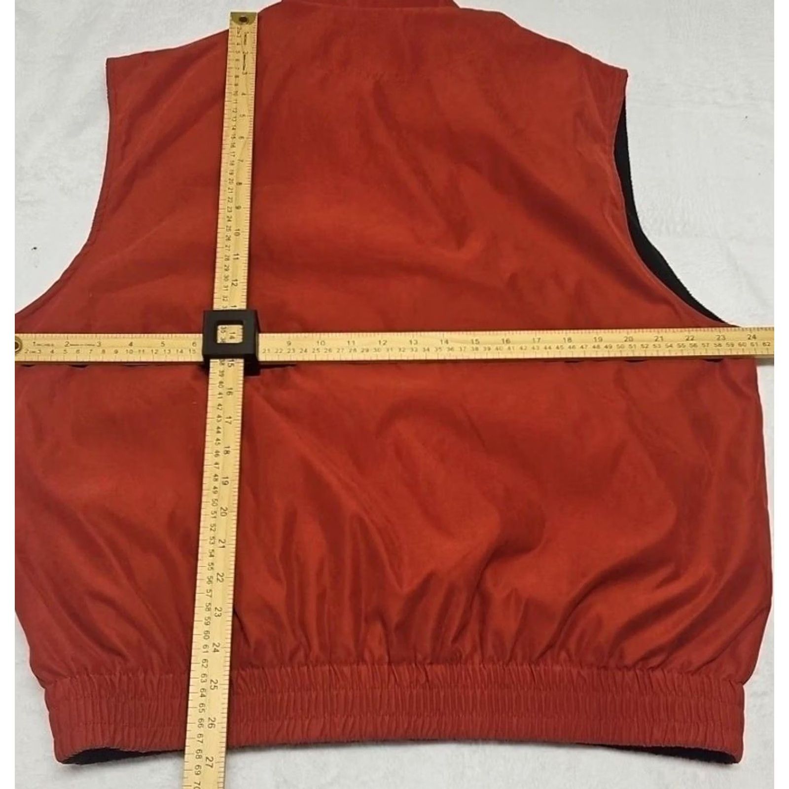 Vintage SDI TEC Golf Vest Full-Zip Fleece Lined Red Black Mens Large Size US L / EU 52-54 / 3 - 8 Thumbnail