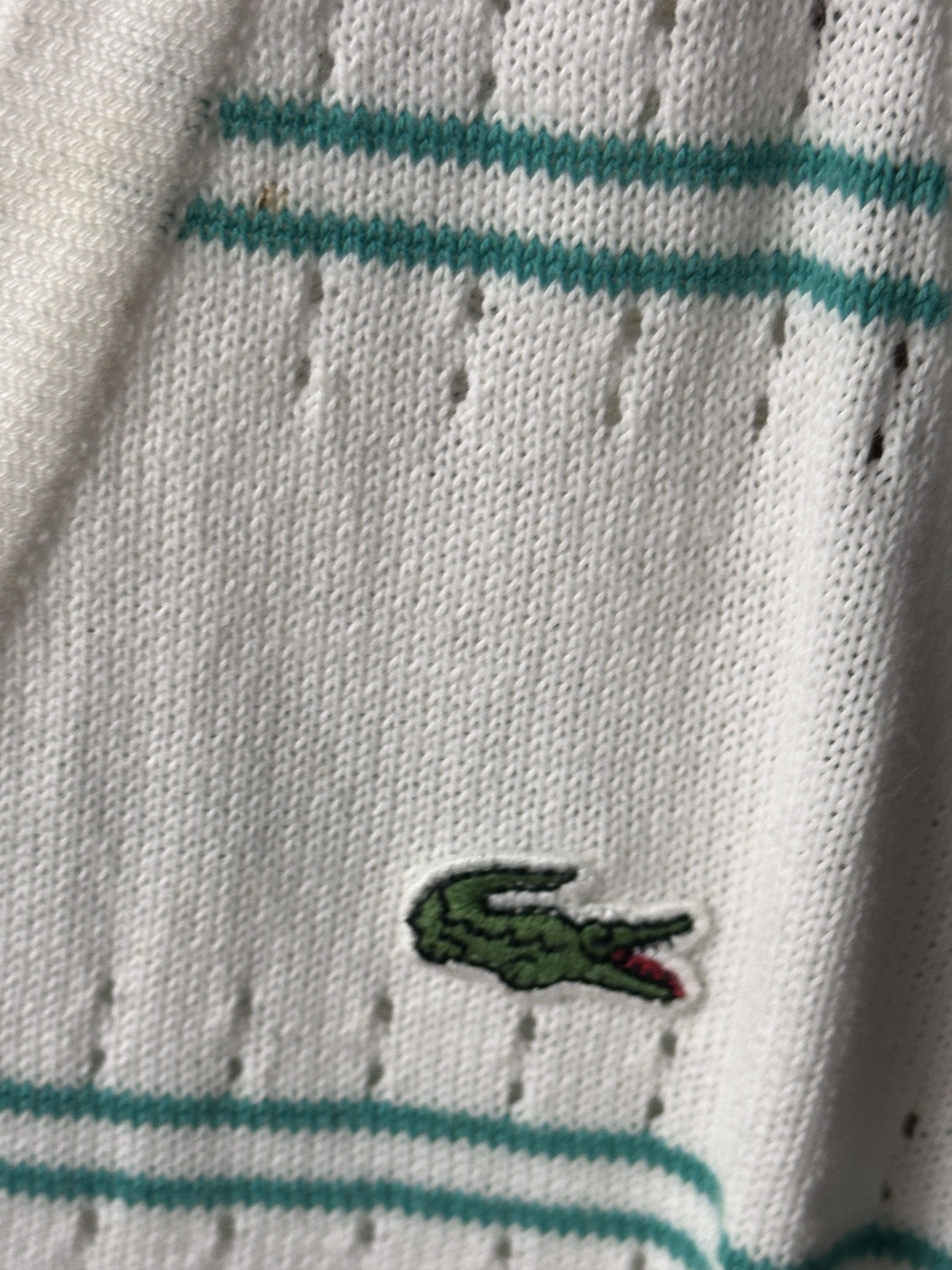 Lacoste Lacoste Women's White and Green Top Size 34 Size XS / US 0-2 / IT 36-38 - 3 Thumbnail