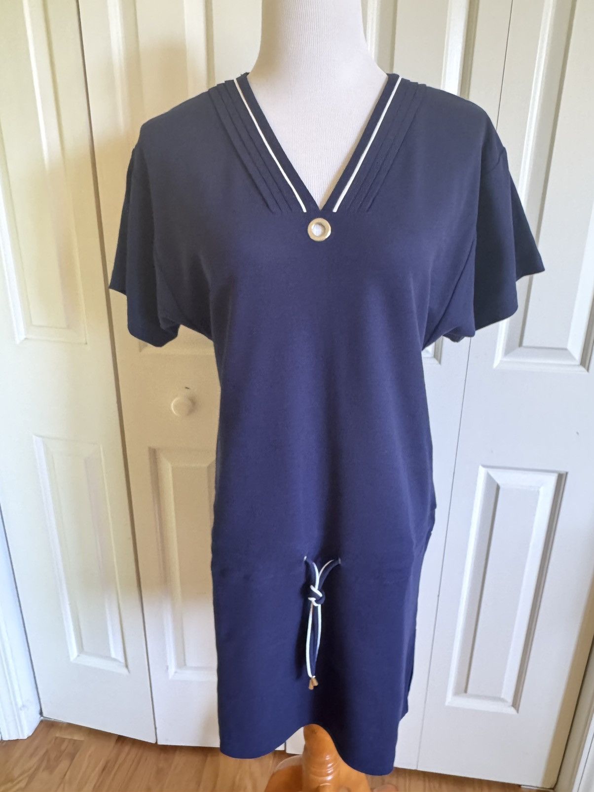 Other LISE CHARMEL Navy Cotton Blend Oversized Tunic S-M EUC Size S / US 4 / IT 40 - 1 Thumbnail