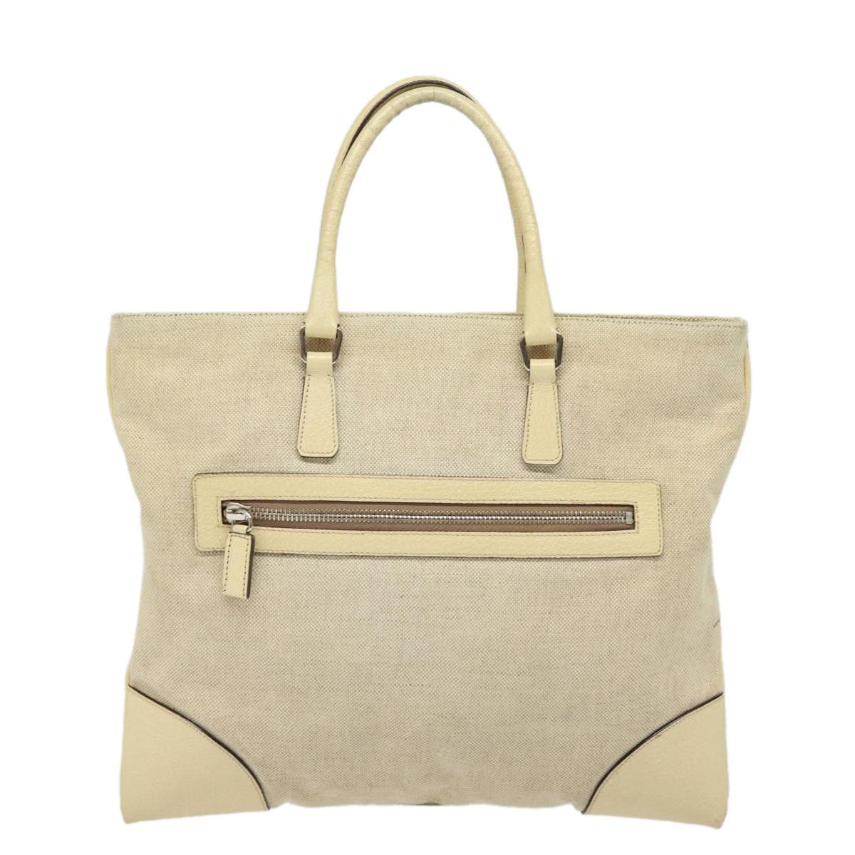 Prada PRADA Hand Bag Canvas Beige Size ONE SIZE - 3 Thumbnail