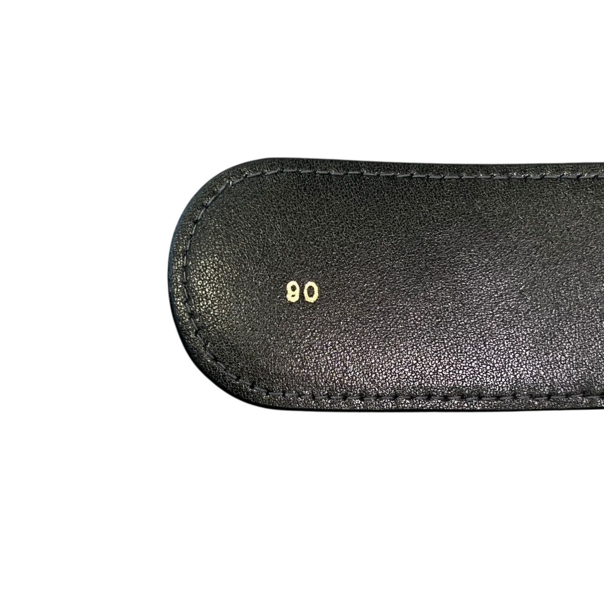 Gucci GUCCI Vintage Interlocking G Logo Black Leather Belt Size ONE SIZE - 5 Thumbnail