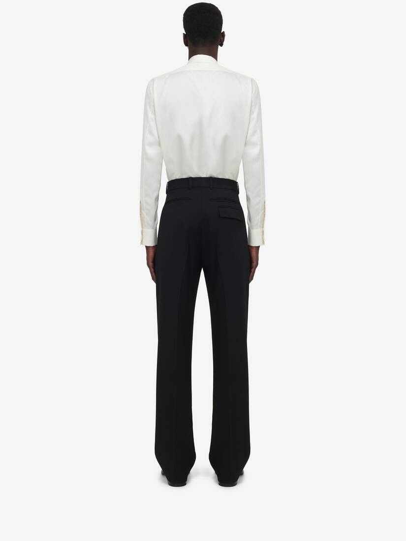 Alexander McQueen o1srvl11e0226 Double Dart Back Pocket Baggy Trousers Black Size US 34 / EU 50 - 4 Thumbnail