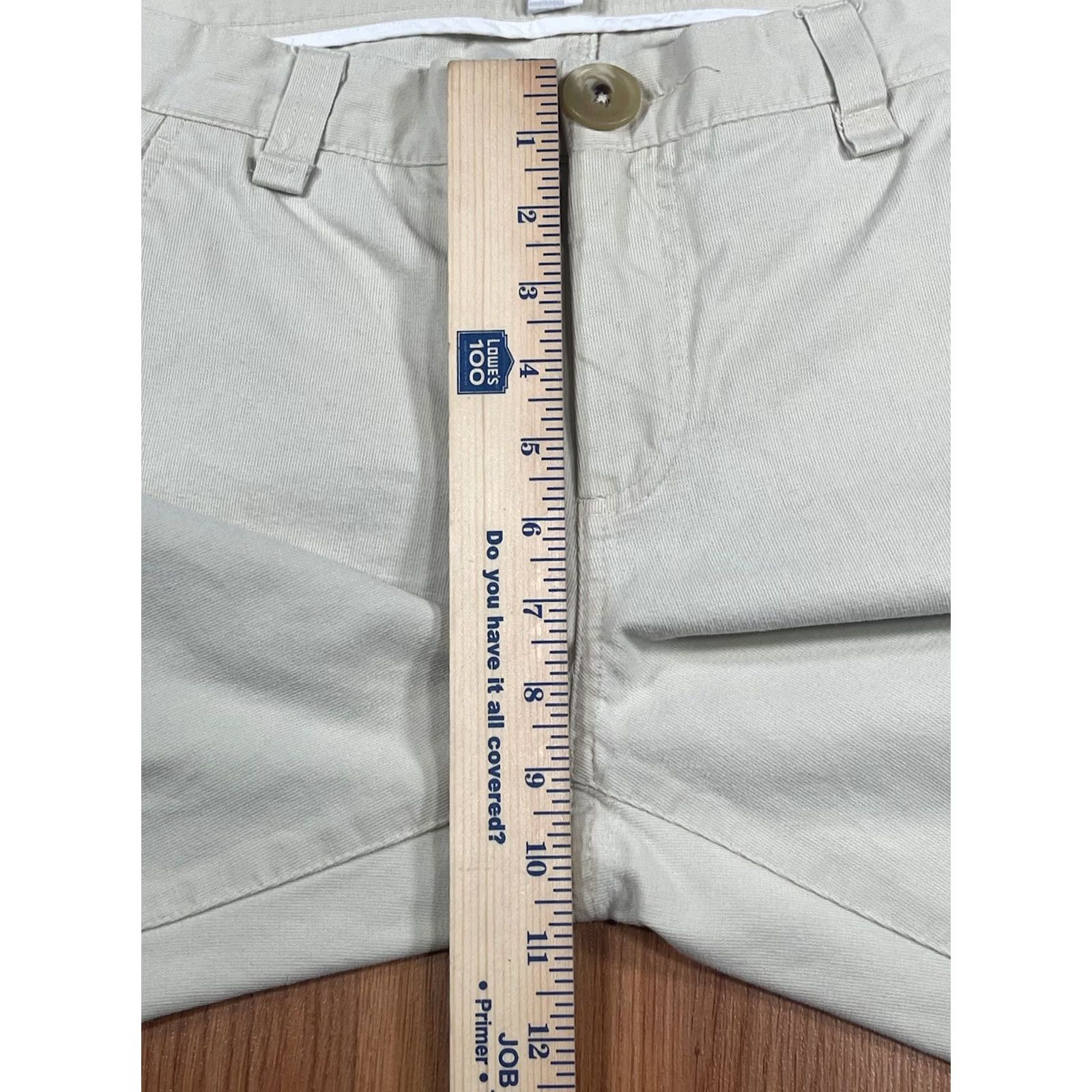 Banana Republic Banana Republic Boot Cut Leg Flat Front Beige Causal Pants Women's 8 Cotton Size 30" / US 8 / IT 44 - 4 Thumbnail