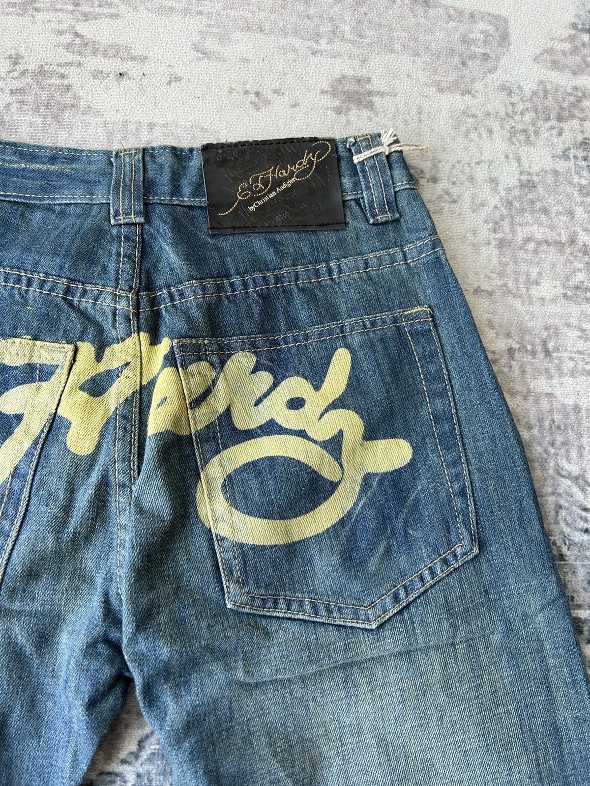 Ed Hardy Ed Hardy Rhinestone Tiger Jeans Size US 27 - 12 Thumbnail