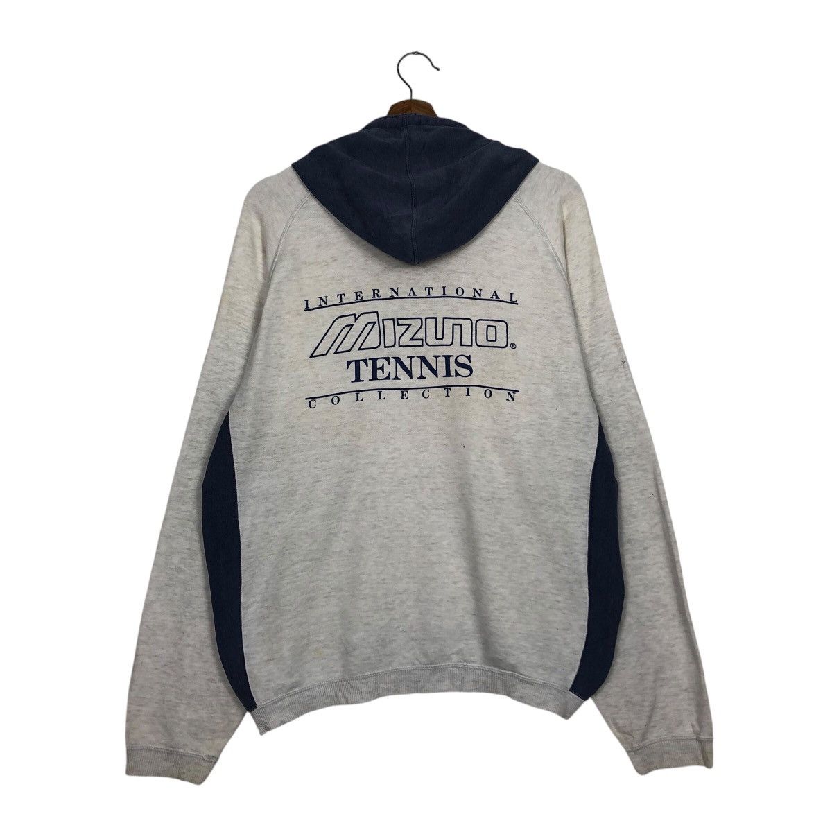 Japanese Brand × Vintage 📌Vintage Hoodie Pull Over Mizuno Tennis Big Logo Design Size US L / EU 52-54 / 3 - 9 Thumbnail