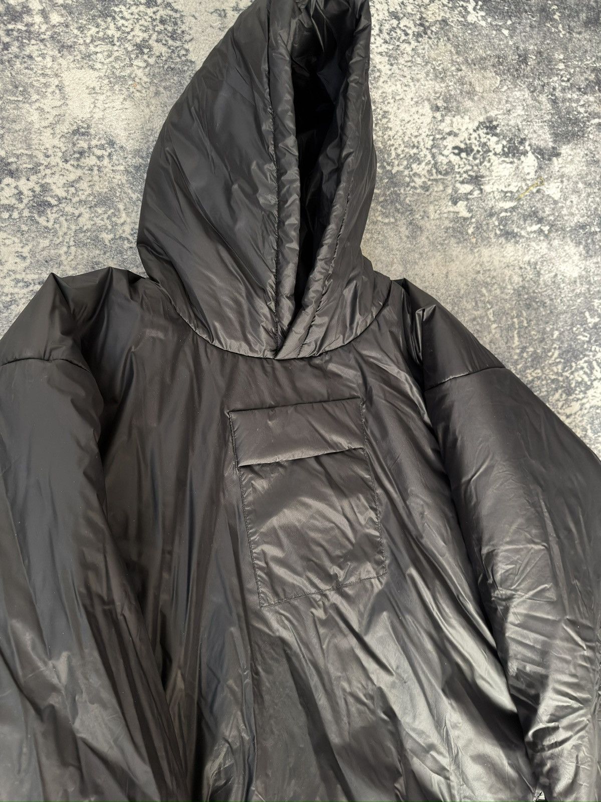 Yeezy YZY Yeezy Gap Padded Hood Anorak Black Oversized Puffer Size US M / EU 48-50 / 2 - 2 Thumbnail