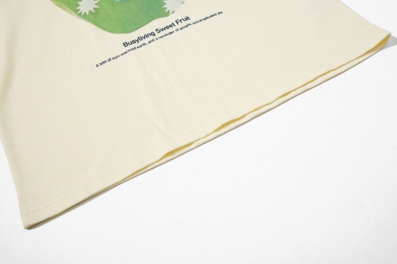 Japanese Brand Men's Loose Casual Short-Sleeve T-Shirt with Apple Pattern Size US M / EU 48-50 / 2 - 4 Thumbnail